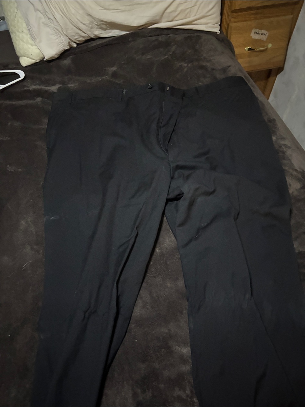 Stafford Black Men's Dress Pants - Straight Leg
